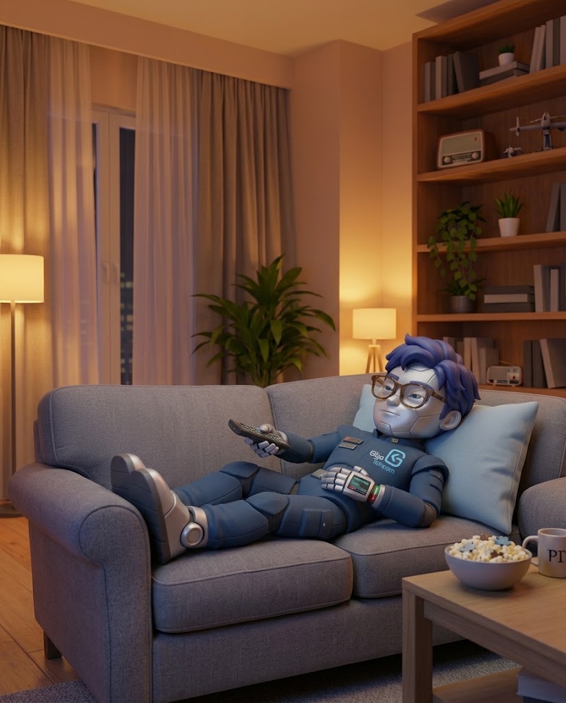 Família usando a internet de fibra da Giga Telecom em casa